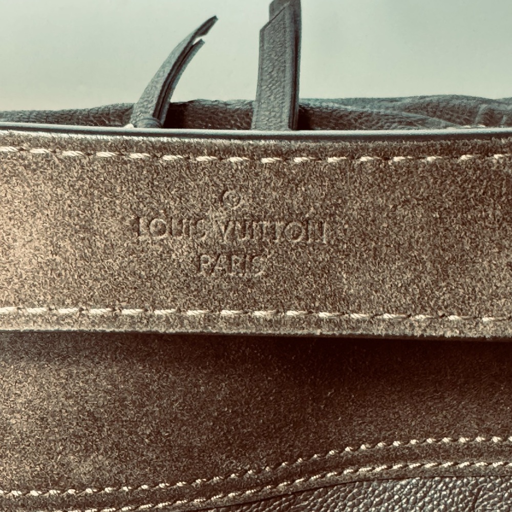 LOUIS VUITTON CHOCOLAT MONOGRAM EMPREINTE LEATHER AUDACIEUSE PM BAG - Picture 8 of 16